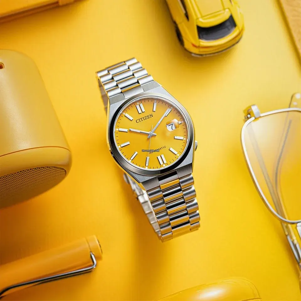 Citizen Tsuyosa Yellow Dial Unique Men’s Watch- NJ0150-81Z